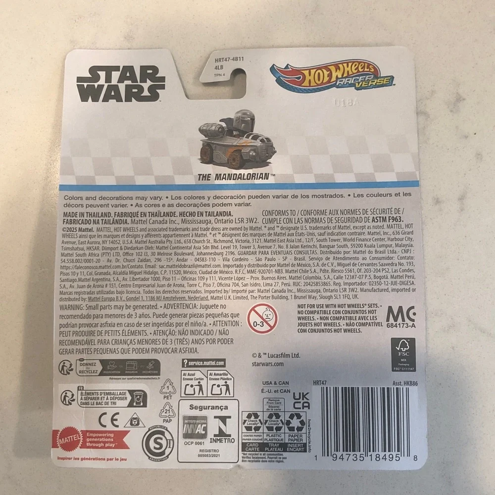 Madalorian Racer Verse Hot Wheels